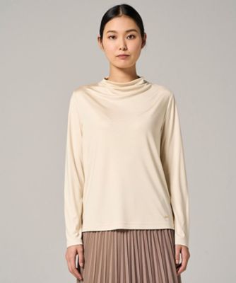 【先行販売】ウォッシャブシルク長袖カットソー