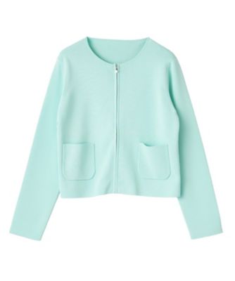 ＜Leilian (Women)＞ジップクルーネックカーディガン