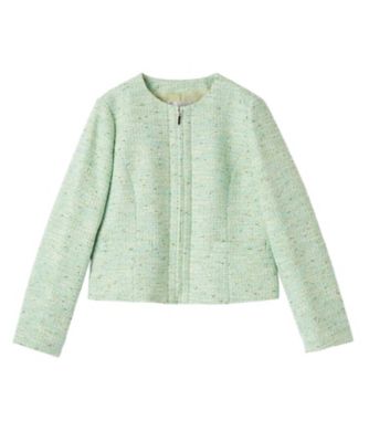 ＜Leilian (Women)＞ツイードノーカラージャケット