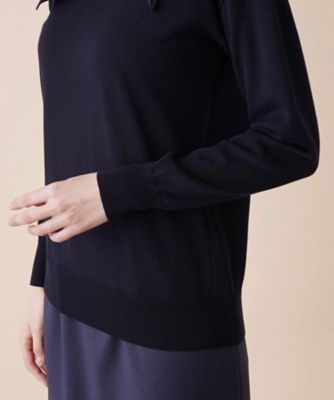 Leilian / レリアン ラメニット切替ハイネックプルオーバー レリアン Leilian ラメニット切替ハイネックプルオーバー