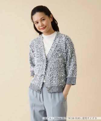 ＜Leilian (Women)＞ミックスニットカーディガン