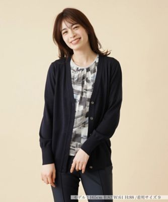 ＜Leilian (Women)＞Ｖネックニットカーディガン