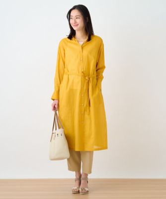 【SALE】Leilian (Women)/レリアン 洗えるシャツワンピース【my perfect wardrobe】63オレンジ トップス【三越伊勢丹/公式】