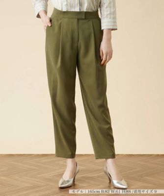 ＜Leilian (Women)＞洗えるテーパードパンツ【ｍｙ　ｐｅｒｆｅｃｔ　ｗａｒｄｒｏｂｅ】