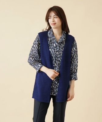＜Leilian (Women)＞ニットジレ【Ｌｅｉｌｉａｎ　ｔｈｅ　Ｗｅｅｋ】