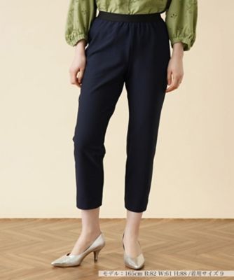 ＜Leilian (Women)＞【店頭人気】ストレッチクロップドパンツ