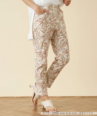＜Leilian (Women)＞プリントアンクルパンツ