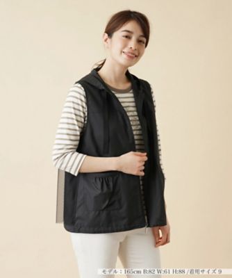 ＜Leilian (Women)＞フーディーベスト【ＭＵＳＥ　ＢＹ　ＲＯＣＨＡＳ　Ｐｒｅｍｉｅｒｅ】