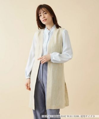 ＜Leilian (Women)＞ロングベスト【ＲＯＣＨＡＳ　Ｐｒｅｍｉｅｒｅ】