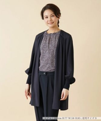 【SALE】Leilian (Women)/レリアン トッパーカーディガン 39ネービーブルー トップス【三越伊勢丹/公式】