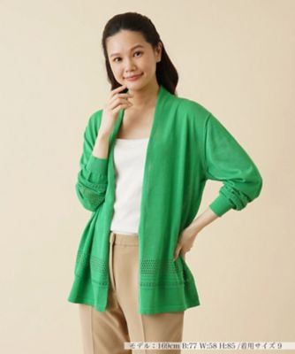 ＜Leilian (Women)＞トッパーニットカーディガン【ＦＡＳＨＩＯＮ　ＳＵＩＴＥ】