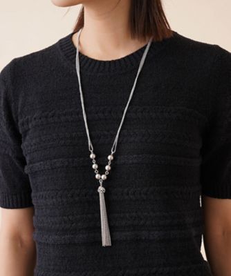 ＜Leilian (Women)＞メタルフリンジネックレス