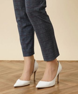 チェックテーパードパンツ