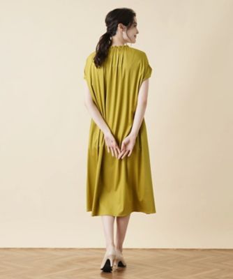 シャーリングギャザーワンピース【Ｌｅｉｌｉａｎ　ＷＨＩＴＥ　ＬＡＢＥＬ】
