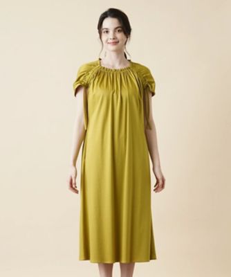 シャーリングギャザーワンピース【Ｌｅｉｌｉａｎ　ＷＨＩＴＥ　ＬＡＢＥＬ】