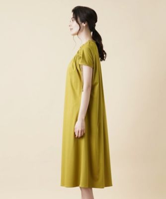 シャーリングギャザーワンピース【Ｌｅｉｌｉａｎ　ＷＨＩＴＥ　ＬＡＢＥＬ】