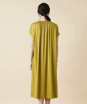 シャーリングギャザーワンピース【Ｌｅｉｌｉａｎ　ＷＨＩＴＥ　ＬＡＢＥＬ】