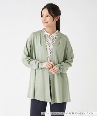 ＜Leilian (Women)＞ノーボタントッパーカーディガン