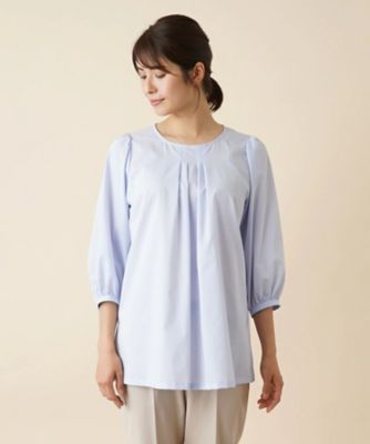 七分袖タックブラウス | Leilian (Women)/レリアン | 三越伊勢丹