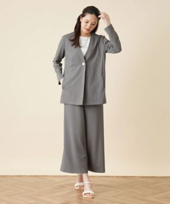 タグ付未使用品☆ レリアン ラメ入りレーヨン麻 ノーカラージャケット 13サイズ ノーカラージャケット | Leilian (Women)/レリアン | 三越伊勢丹