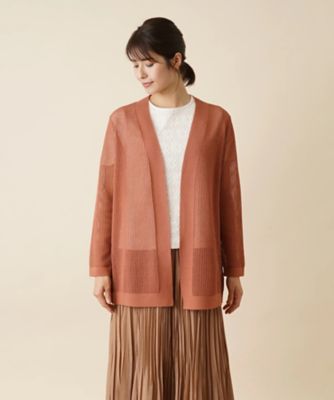 透かし編みニットカーディガン | Leilian (Women)/レリアン