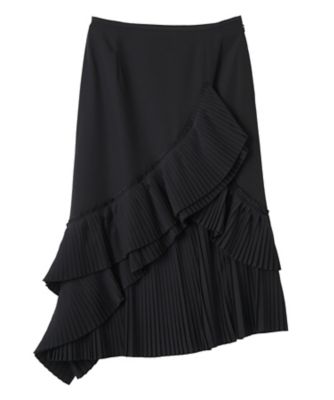 レリアン　黒　スカート ロングプリーツスカート|レリアン | レリアン公式オンラインストア