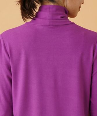 Leilian / レリアン ハイネックカットソー ボタニカル柄ハイネックカットソー【Leilian WHITE