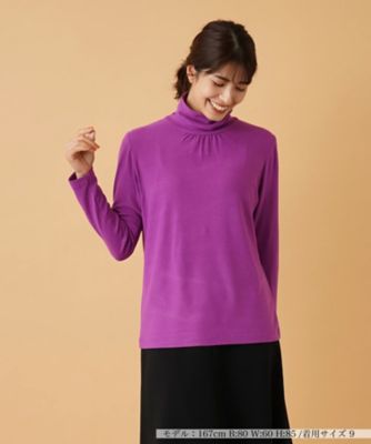 Leilian / レリアン プリントハイネックカットソー プリントハイネックカットソー[品番：LAVW0012202]｜Leilian