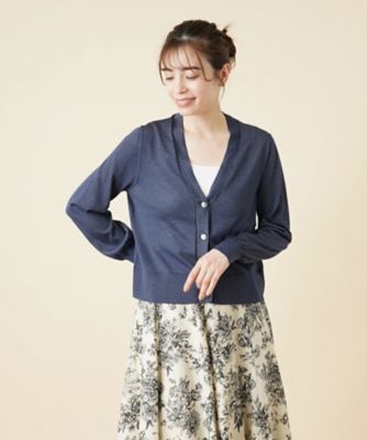 ＜Leilian (Women)＞ラメシアーカーディガン