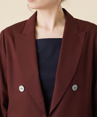 レリアン　テーラードジャケット　ダブル　日本製　オフィス　オケージョン ダブルテーラードジャケット | Leilian (Women)/レリアン | 三越
