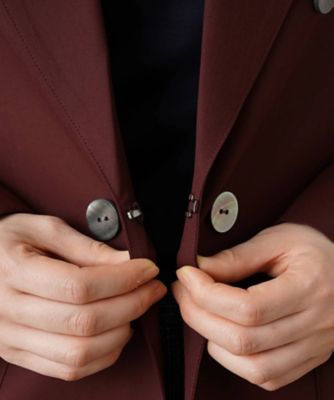 レリアン　テーラードジャケット　ダブル　日本製　オフィス　オケージョン ダブルテーラードジャケット | Leilian (Women)/レリアン | 三越