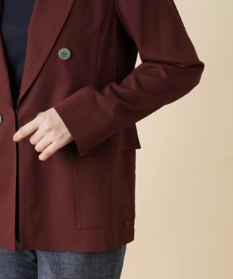 レリアン　テーラードジャケット　ダブル　日本製　オフィス　オケージョン ダブルテーラードジャケット | Leilian (Women)/レリアン | 三越