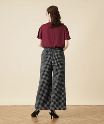 総柄ワイドパンツ