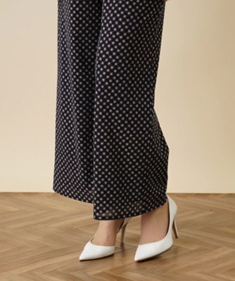 総柄ワイドパンツ