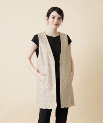 【極美品】レリアン　Leilian ボアロングベスト　ムートン 現行 極美品】レリアン Leilian ボアロングベスト ムートン 現行