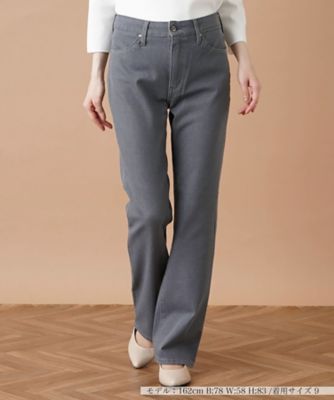 ＜Leilian (Women)＞ストレッチブーツカットデニムパンツ【Ｌ　ＪＥＡＮＳ】