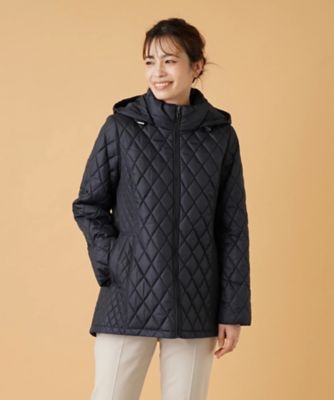 ＜Leilian (Women)＞フーデッドキルティングジャケット