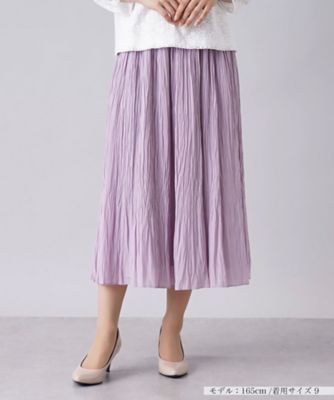 ＜Leilian (Women)＞ランダムプリーツスカート