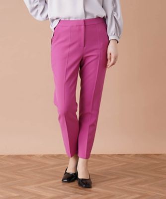 ＜Leilian (Women)＞センタープレスクロップドパンツ
