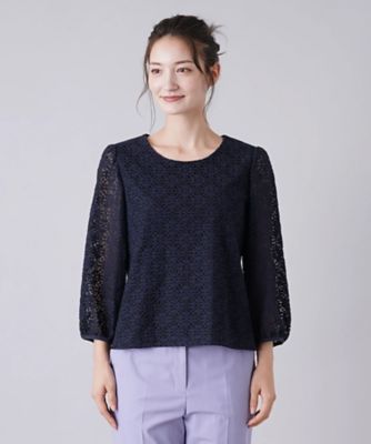 レース切替ブラウス | Leilian (Women)/レリアン | 三越伊勢丹