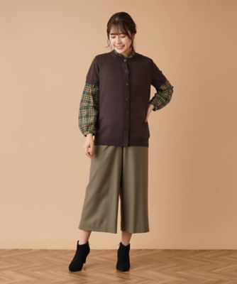 半袖ニットカーディガン