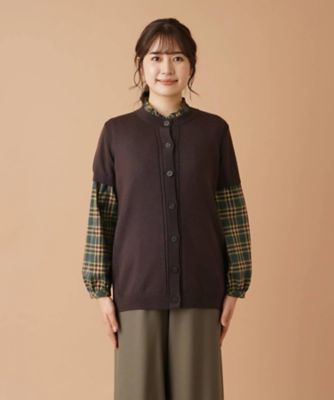 半袖ニットカーディガン