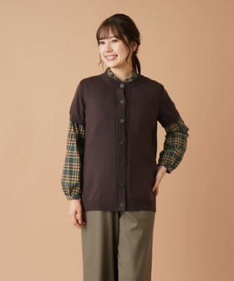 半袖ニットカーディガン