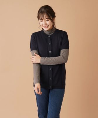 ＜Leilian (Women)＞半袖ニットカーディガン