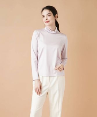 ＜Leilian (Women)＞ストレッチシルクハイネックカットソー