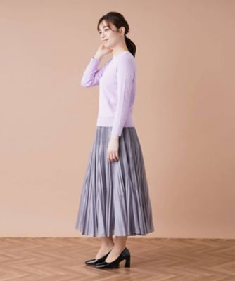 リブクルーネックプルオーバー