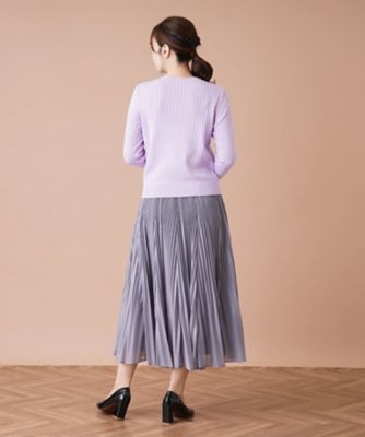 リブクルーネックプルオーバー