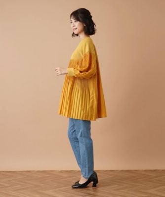 異素材コンビプルオーバー