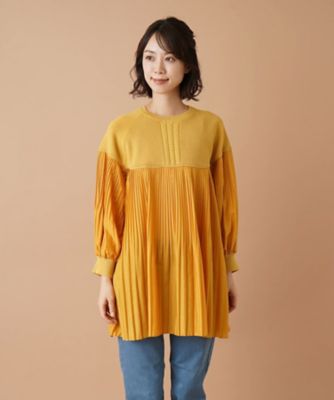 異素材コンビプルオーバー