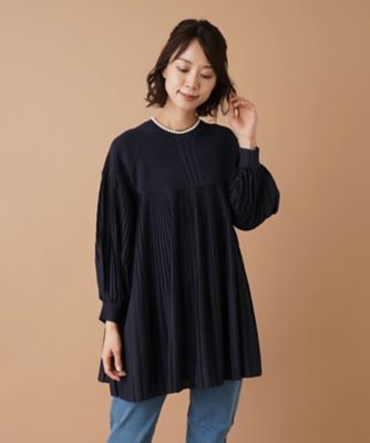 ＜Leilian (Women)＞異素材コンビプルオーバー